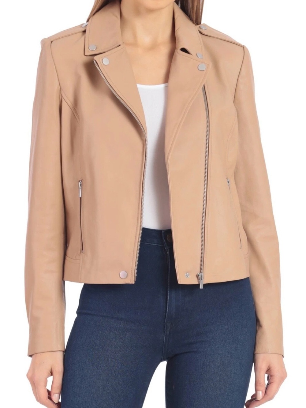 Timing Women's Tan Moto Jacket